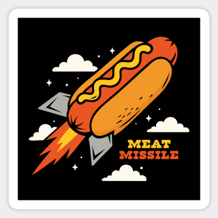 Meat Missile – Hot Dog Rocket Launch Sticker